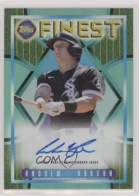2022 Topps Finest Flashbacks 1995 Aqua Refractor 12/20 Andrew Vaughn Auto 0ks