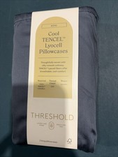 Threshold Cool Tencel 2 King Pillowcases graphite King