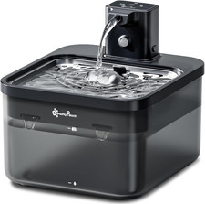 Cat Water Fountain Cordless, Pet Fountain, 84Oz/2.5L, Black Pro