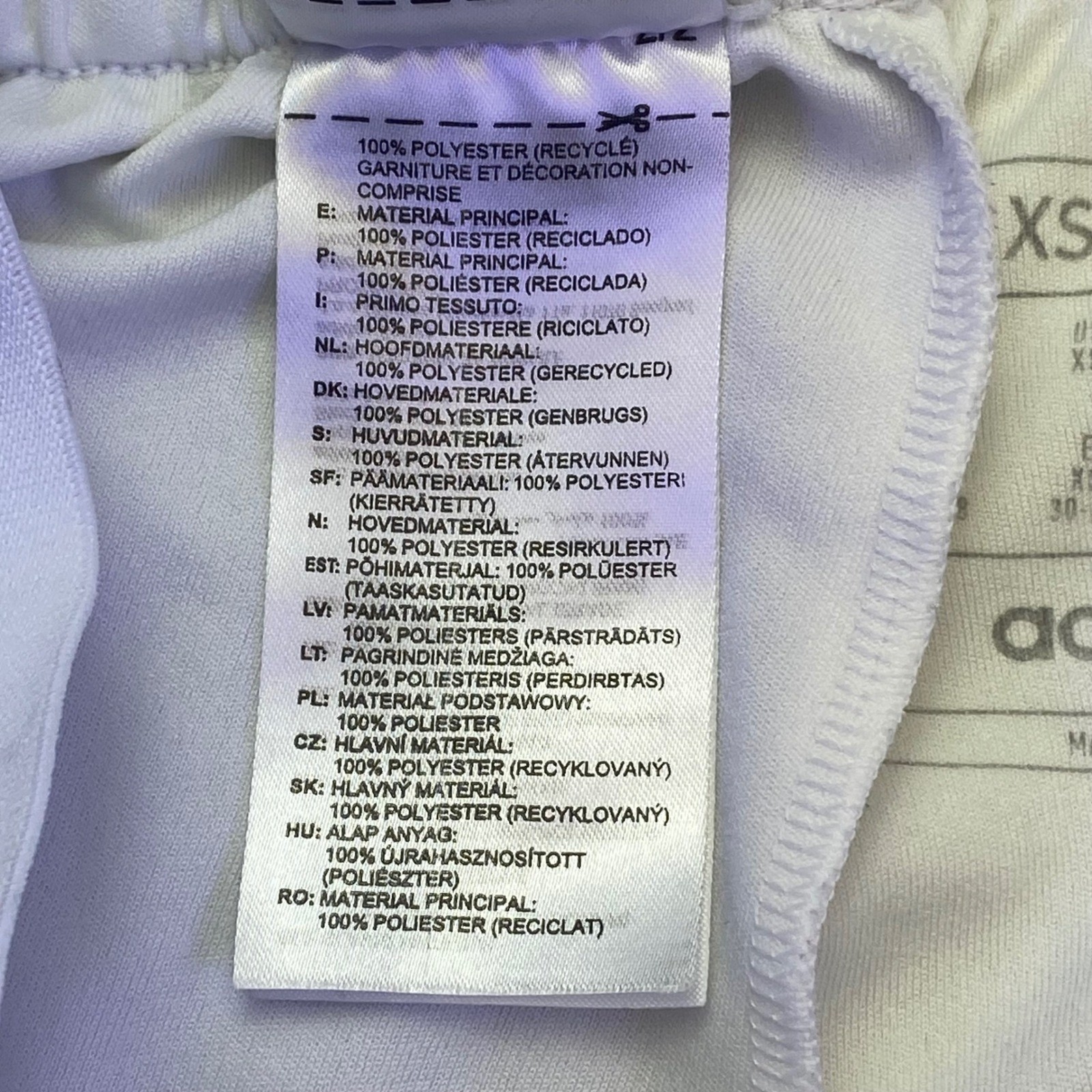 Adidas Soccer Shorts Women's Size XS Aeroready White Black 3 Stripe Athletic thumbnail 5