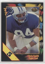 1991 Wild Card Draft 5 Stripe Chuck Smith Chris Smith #124 Rookie RC fm0. rookie card picture