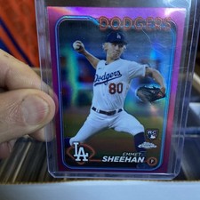 2024 Topps Chrome - Emmet Sheehan #221 Pink Refractor (RC)