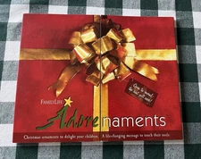 NEW Vintage Family Life Adorenaments Small Christmas Story Books 12 Ornaments