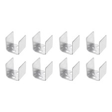 8pcs U Bracket for 1.1" Panel, 32x32x33mm Metal U Shaped Fasteners Brackets