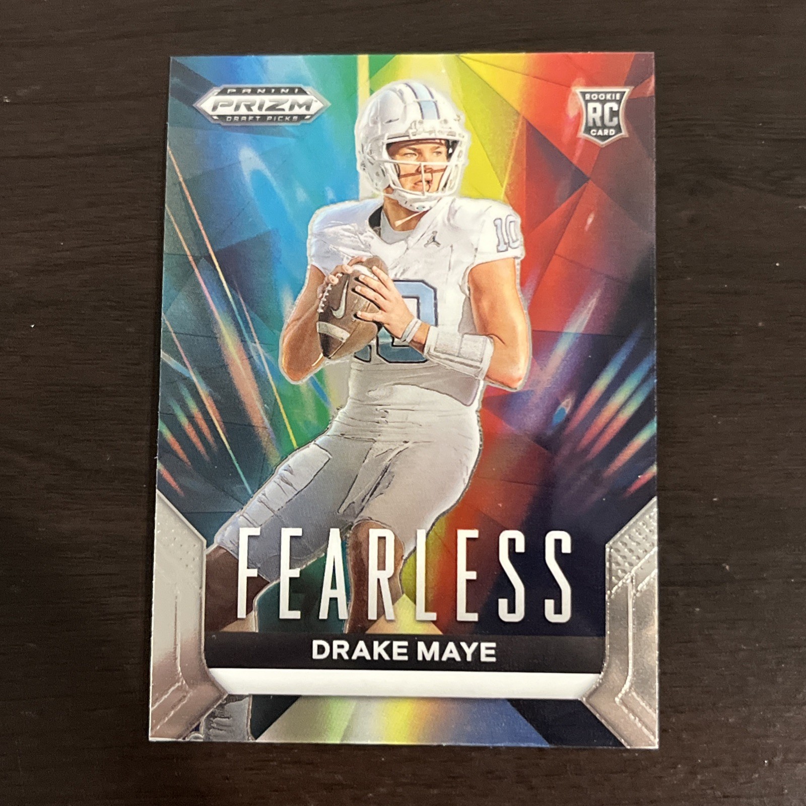2024 Panini Prizm Draft Picks Drake Maye Fearless Card #F-DM Rookie Card RC