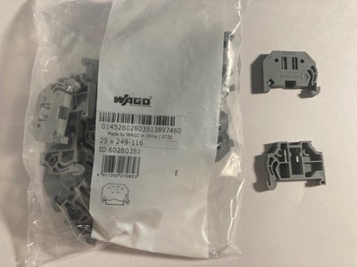 NEW Wago 249-116 End Stop Screwless 6mm Wide