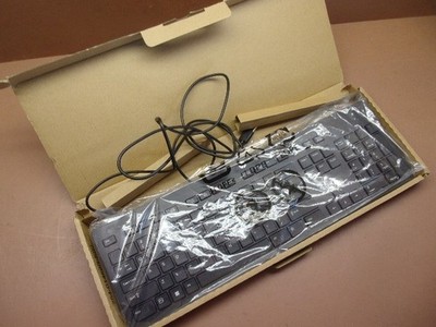 New HP Keyboard Business Black Slim Style USB Windows Enhanced Opened Box