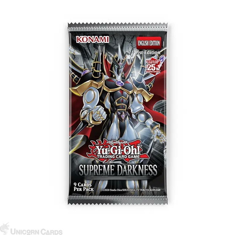 YuGiOh! Supreme Darkness 1st Edition Booster Pack x1