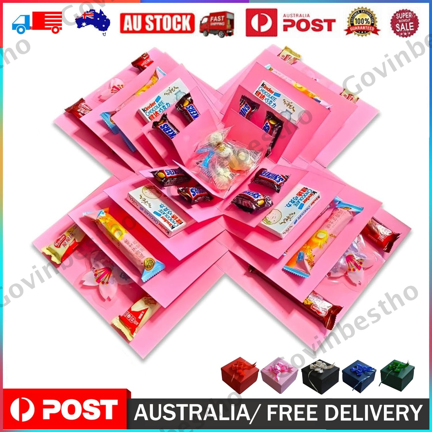 Explosion Box DIY Surprise Gift Boxes Birthday Anniversary Handmade Snack Box AU