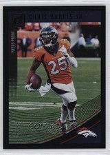 2018 Panini Donruss Press Proof Black /10 Chris Harris Jr #89 z7d