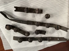 14 Harness Bells on Antique/broken Leather