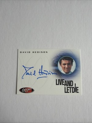 James Bond Heroes & Villains autograph card A130 David Hedison as Felix Leiter