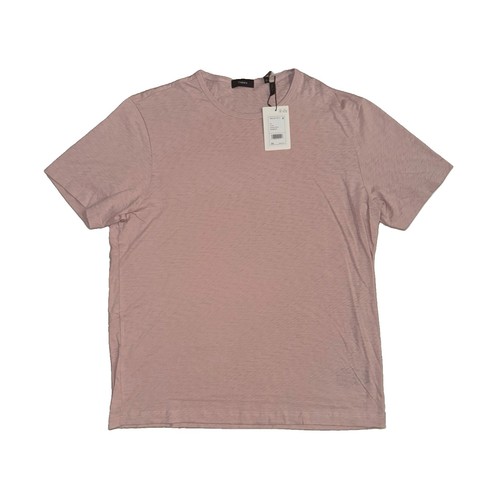 New Theory Men’s XL 100% Pima Cotton Precise T Shirt Crew Neck Viola Sorena Slub
