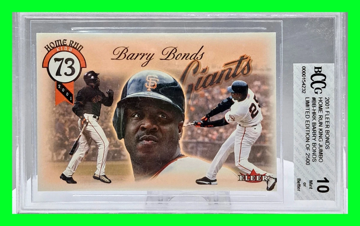Barry Bonds Original Baseball Serial Numbered Sports Trading Cards