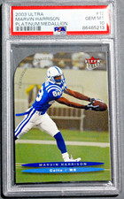 2003 Fleer Ultra #12 MARVIN HARRISON Platinum Medallion /100 PSA 10 Colts