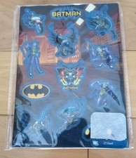 DC Comics BATMAN Magnets -- Set of 12 -- UNUSED MINT IN PACKAGE -- Blue Backing