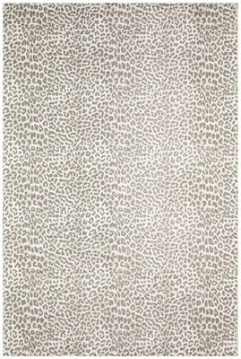 8x10 Dalyn Gray Gradient Faded Vintage Animal Area Rug AK2 - Aprx 8' x 10'