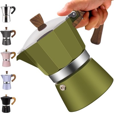 3 Cup Aluminum Moka Pot Classic Stop Espro Coffee Maker 150ml 5oz