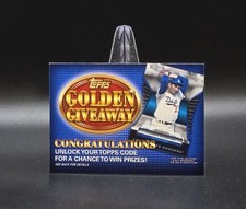 2012 Topps SANDY KOUFAX Golden Giveaway Redemption Code Insert Card GGC-10