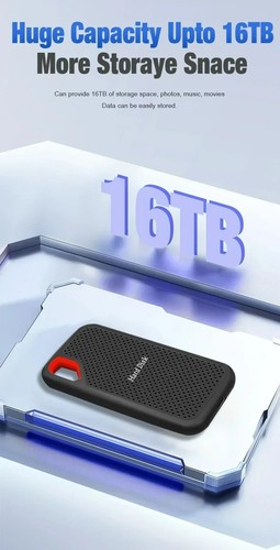 Hard Disk Esterno 256TB Ssd Portatile TypeC Ad Alta Velocità - Afbeelding 2 van 4