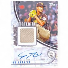San Diego Padres Yu Darvish Autographed Relic Card MLB Baseball Japan