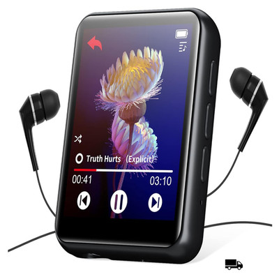 MP3 Player Full Touchscreen Bluetooth 5 0 64GB HiFi Lossless Sound Speaker Voice