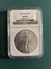 2002 $1 American Silver Eagle NGC MS69 Brown Label