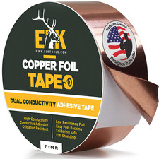 Copper Foil Tape 1 x 66Ft Double-Sided Conductive Adhesive for Electronics Cra
