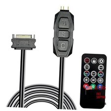 ARGB Controller Kit for PC RGB Case Fans, ARGB Splitter, SATA Power RGB Fan