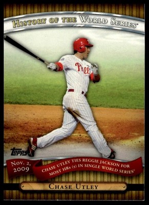 2010 Topps #HWS24 Chase Utley History of the World Series