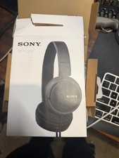 Sony MDR-ZX110 Over-Ear Wired Headphones   Black   Open Box Never Used 