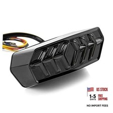 Tail Light with Turn Signals Led Integrated Motorcycle Brake Smoke Lens