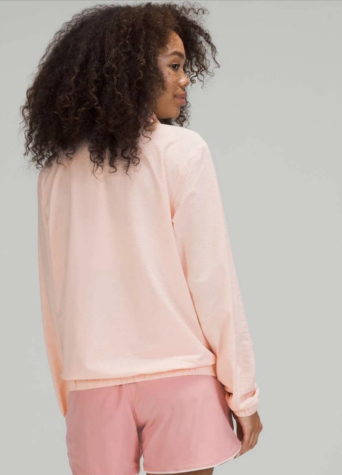 Lululemon Pack Lightweight Pullover *Packable” Pink Mist UV Protection - Image 4 of 4