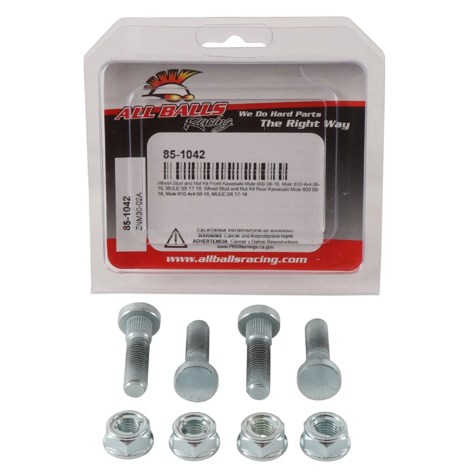 Kit de tacos y tuercas de rueda para Kawasaki Mule 600 2008-2016; 85-1042 Foto 3 de 4