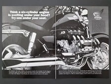 PRINT AD HONDA Valkyrie "6-Cylinder Engine under hood? Try one under your seat"