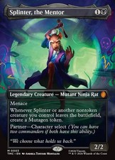 1x Splinter, the Mentor - Foil Extended Art NM Eng MTG - Commander TMNT
