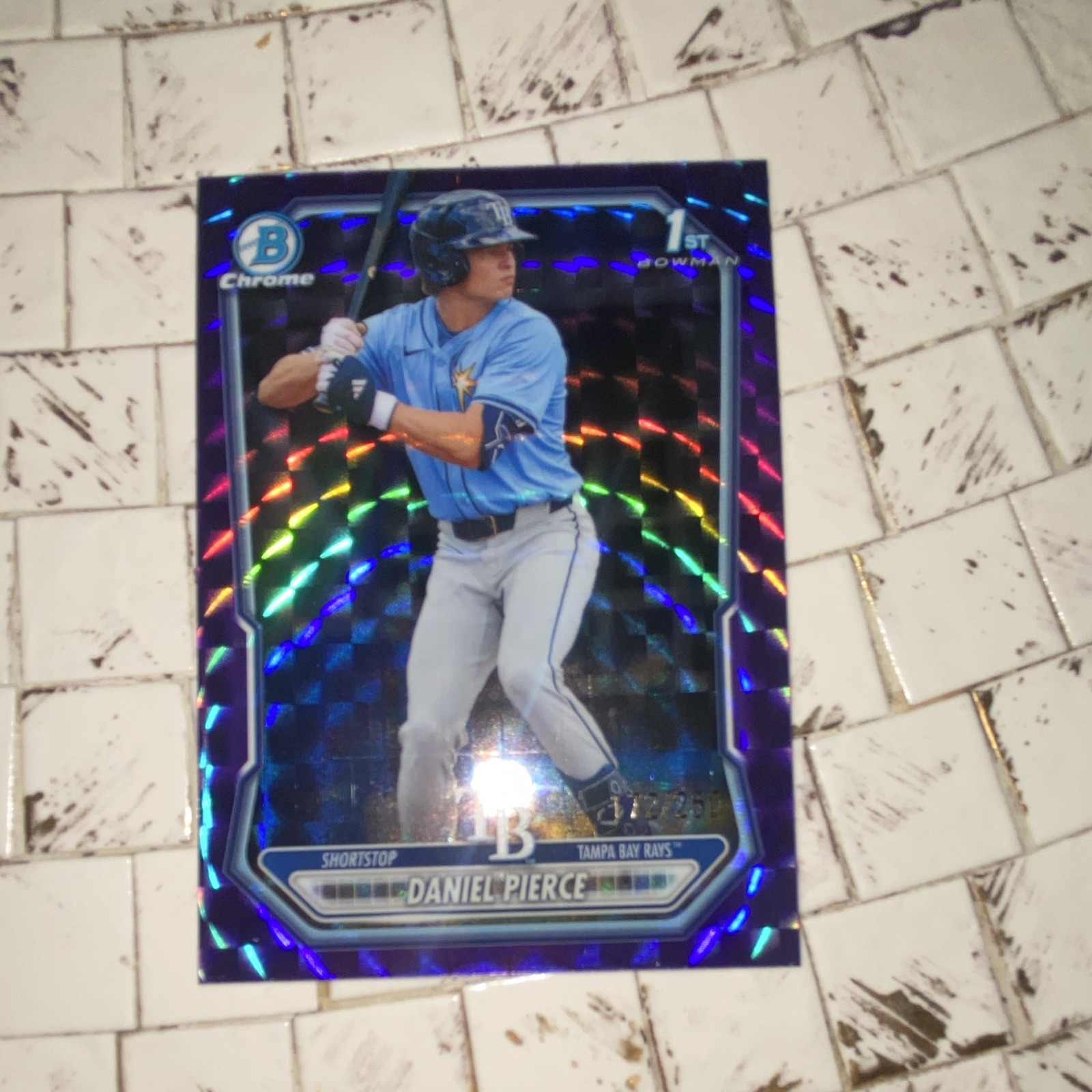 2026 Bowman Chrome Daniel Pierce Purple Geometric RC #BCP-77 /250
