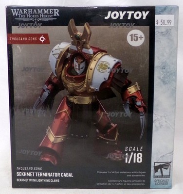 JoyToy Warhammer Sekhmet Terminator Cabal Lightning Claws Thousand Sons 1/18 Neu