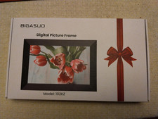 Bigasuo 102KZ Black Touch Screen Wall Mountable Digital Picture Frame W/ Manual