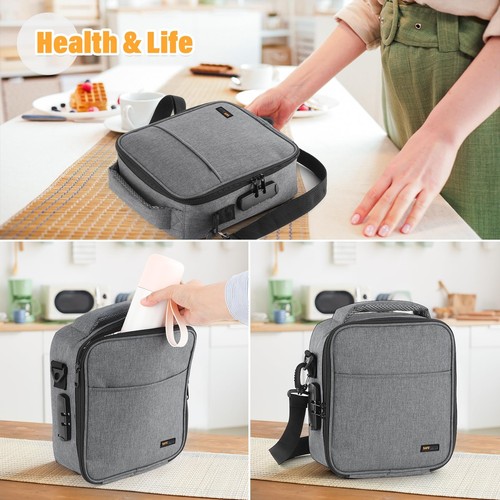 Lockable Lunch Box with Combination Lock,Insulated Lunch Bag Reusable Leakpro... - Picture 6 of 9