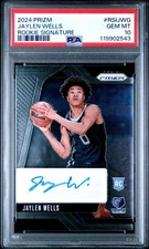 2024 PANINI PRIZM RC SIGNATURES #RSIJWG JAYLEN WELLS PSA 10
