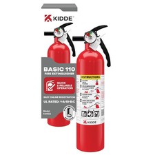 Kidde FA110G Multi Purpose Fire Extinguisher, Wall Mount, for 1 Pack, Red