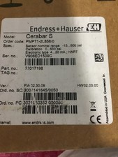 Endress+Hauser PMP71-2L858/0 Cerabar S Przetwornik ciśnienia -15 do 600psi NOWY