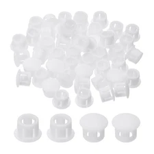 Plastic Hole Plugs, 99 Pcs 2/7"(7mm) Round Plastic Hole Caps, White