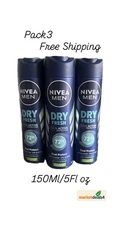 Nivea Men Antiperspirant Spray Deo Dry fresh (3 Pack) 150ML