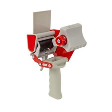 3" Carton Sealing Packing Tape Dispenser with Trigger Handle Red Grey 1 Piece