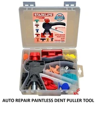AUTO REPAIR PAINTLESS DENT PULLER TOOL PDR KIT 24 PCS BAG SET