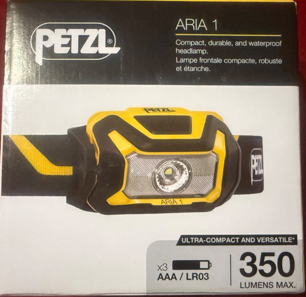 Petzl - Aria 1 Compact, durable, and waterproof headlamp 350 Lumens *BNIB