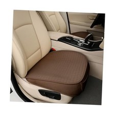 Front Car Seat Cover, 2PCS Anti-Slip Fully Wrapped Driver Vehicle Coffee