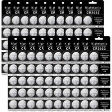 battery lithium coin cell 2032 3 volt 100 pcs remote watch calculator
